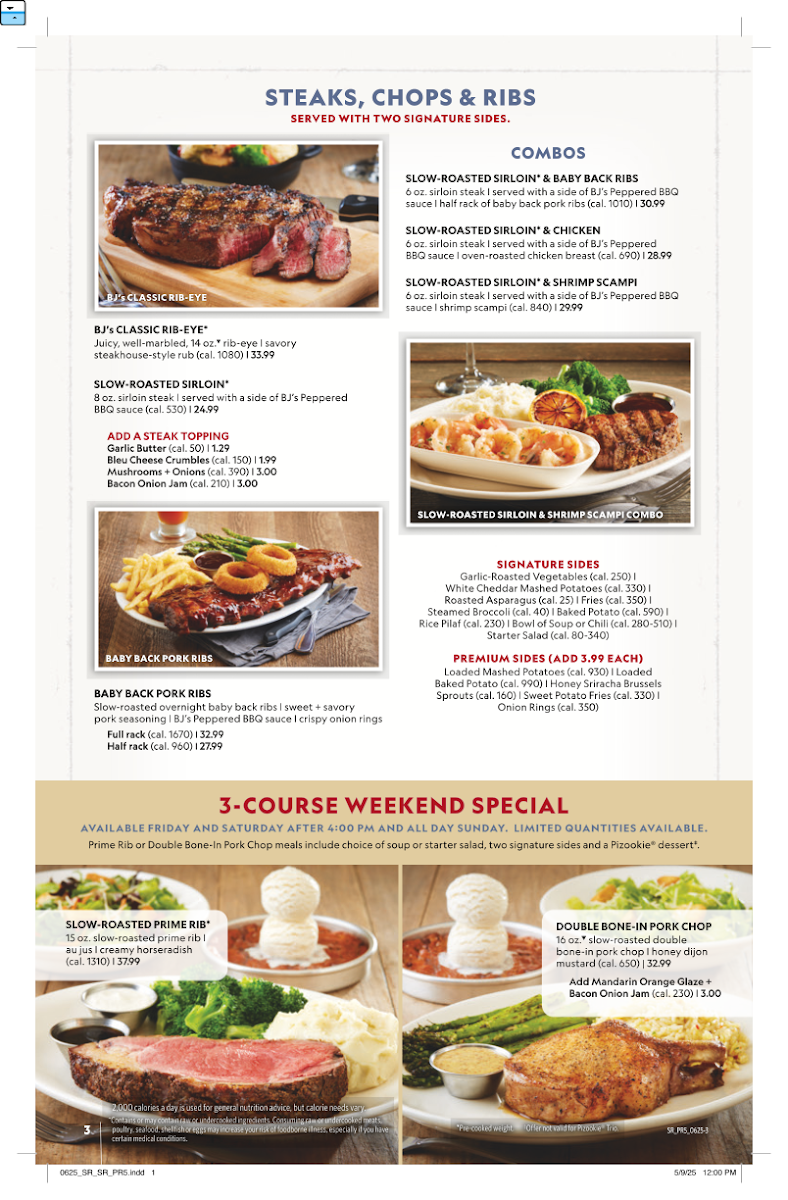 BJ's Restaurant & Brewhouse Menu - Image 5